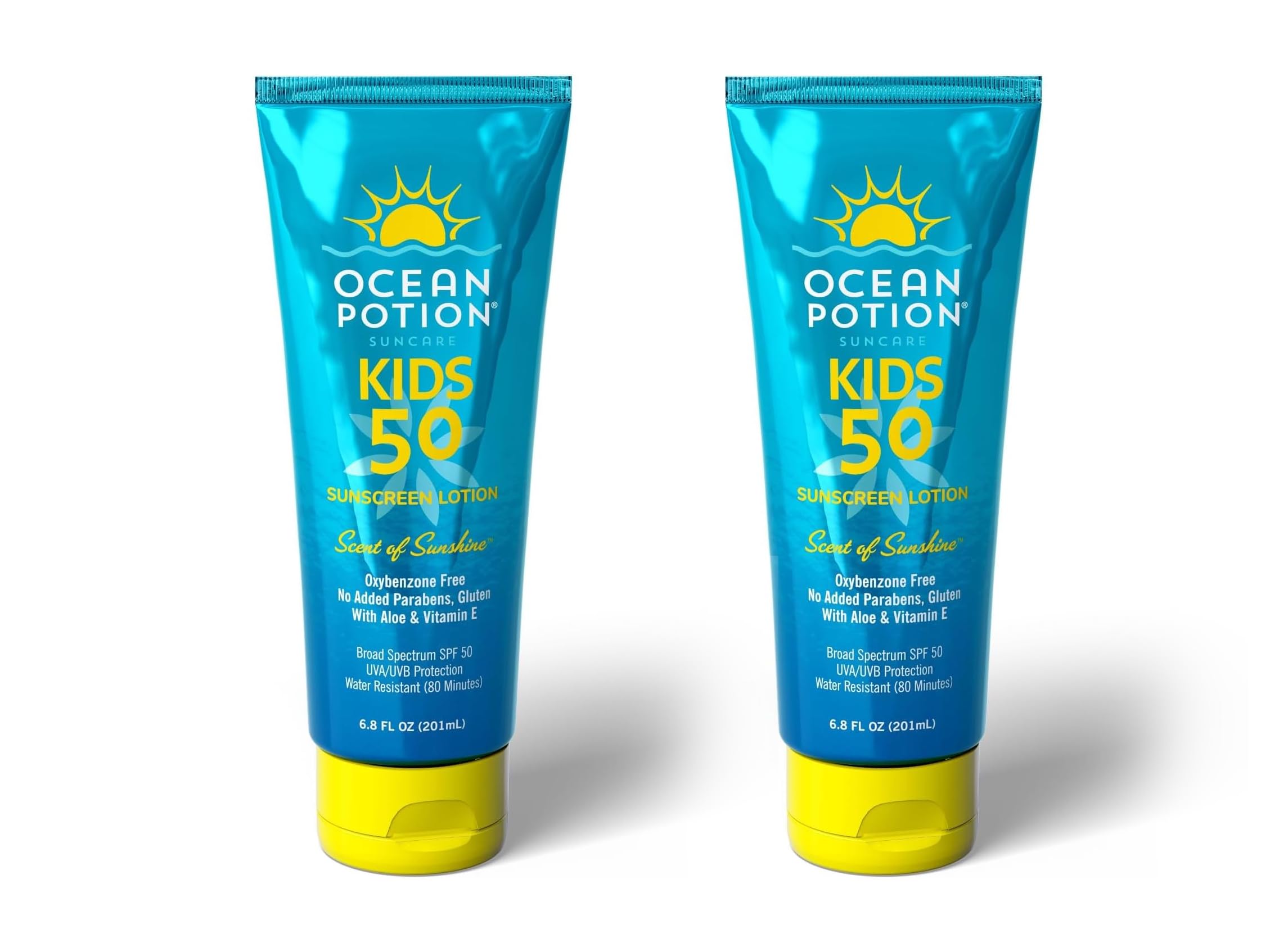 Ocean Potion Kids Sunscreen Lotion SPF 50 bottle front showing kid-friendly protection