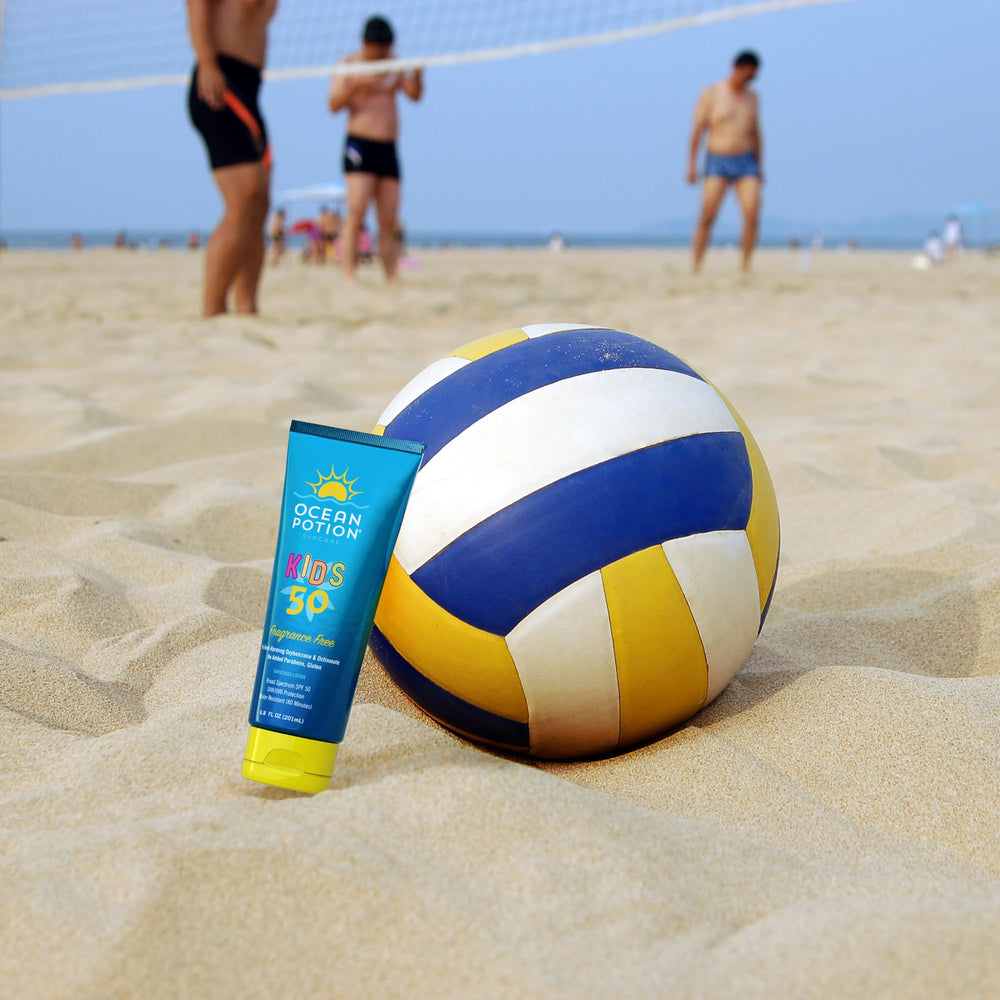 Group image of sunscreen bottles in a family pack