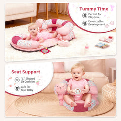 OCFOAAE bunny themed seated support aids transition from tummy time to sitting