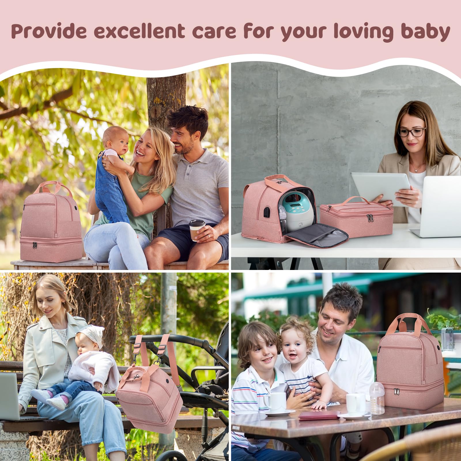 Backpack-style design doubles as an everyday bag for personal items.