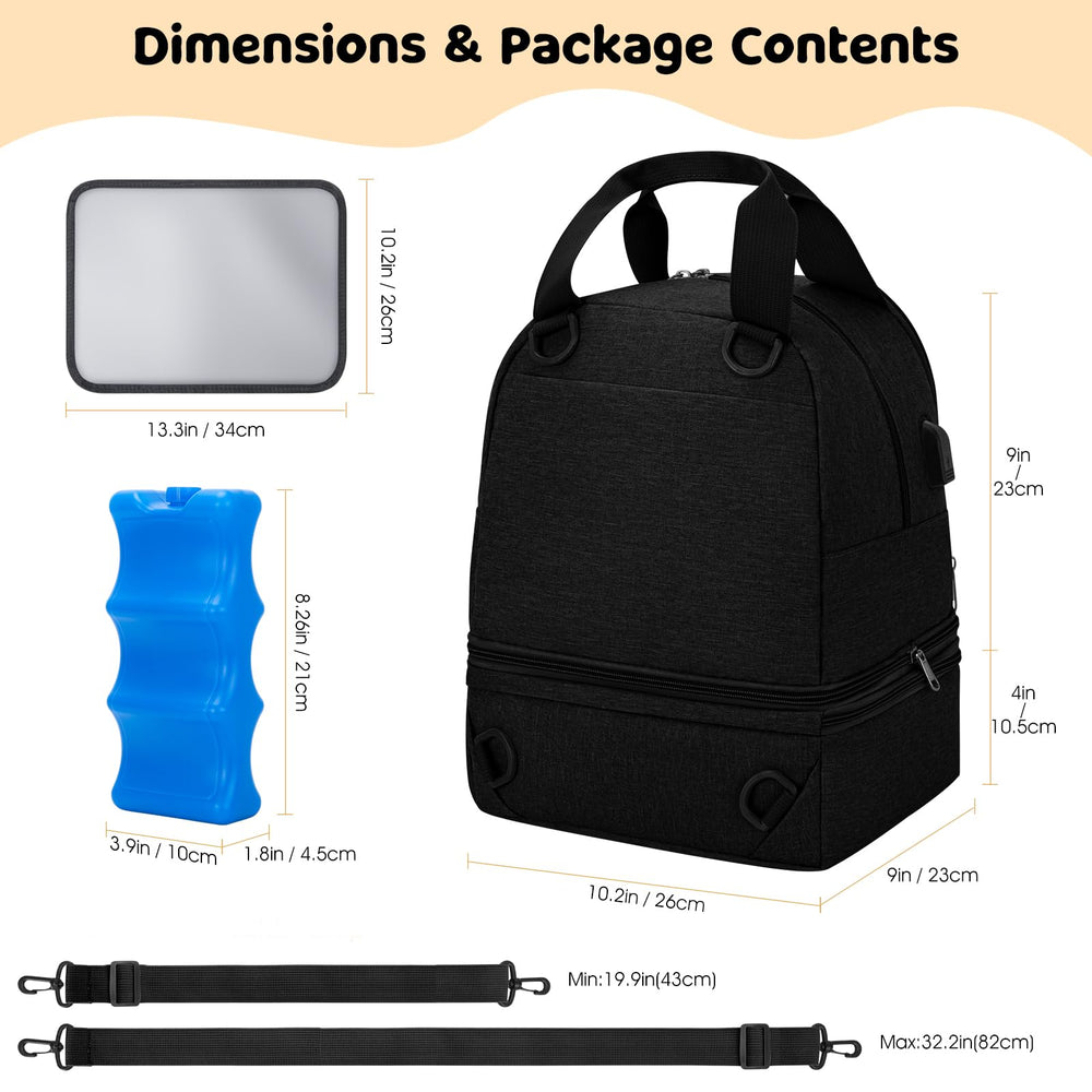 OCKLILY pump bag suits work trips and family outings with practical organization