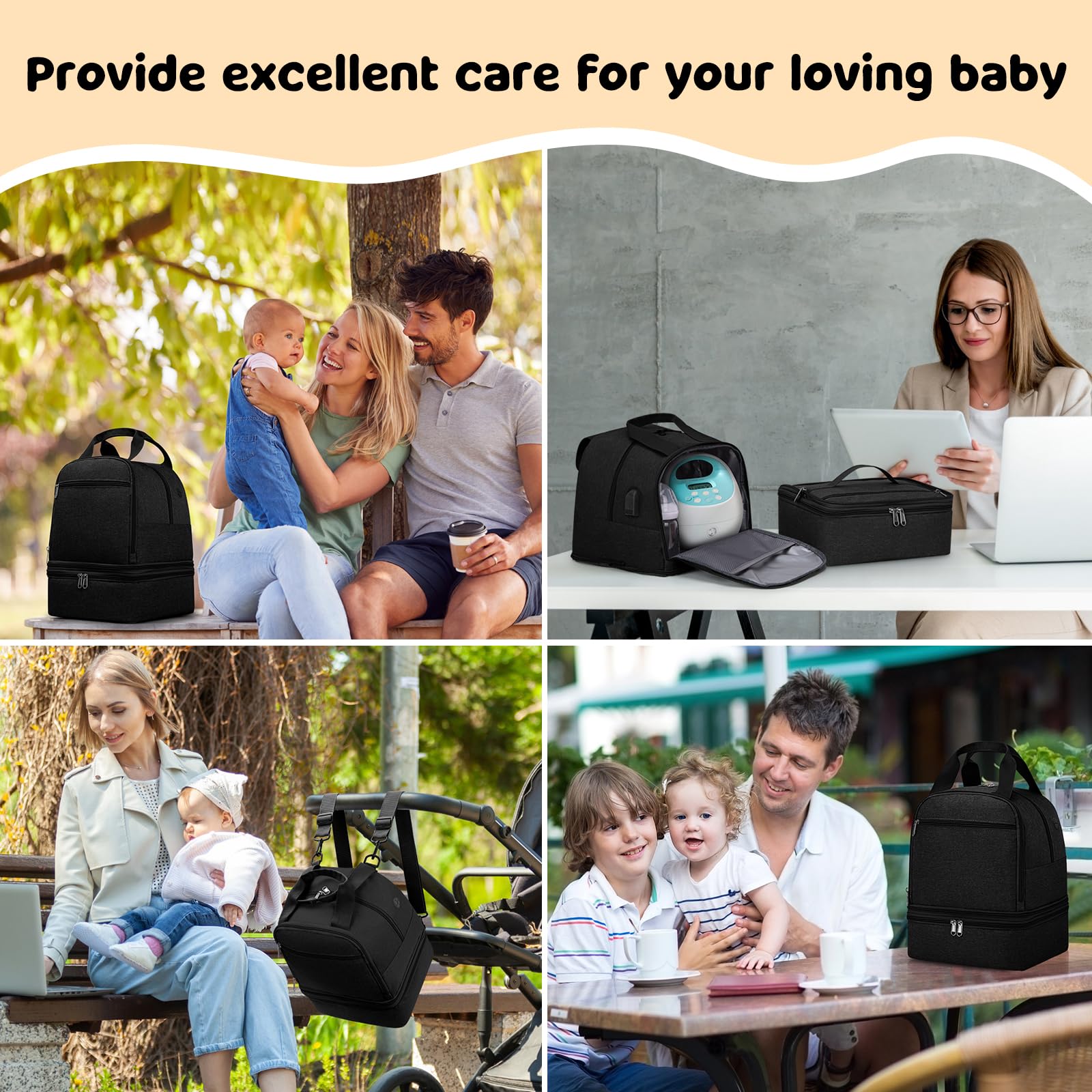 OCKLILY side pockets provide quick access to phone, keys, or diapers