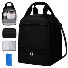 OCKLILY pump bag top compartment keeps Spectra S1/S2 accessories organized on the go
