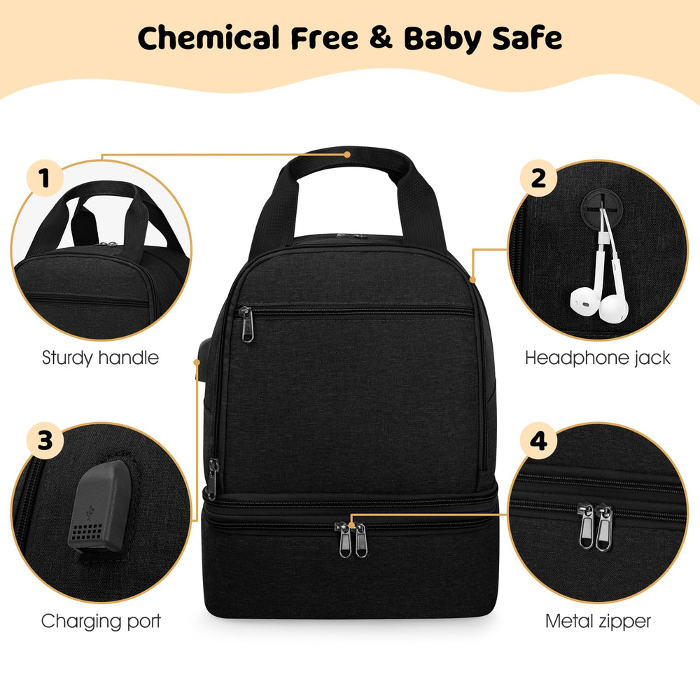 OCKLILY backpack-style carry adapts to stroller or everyday adventure