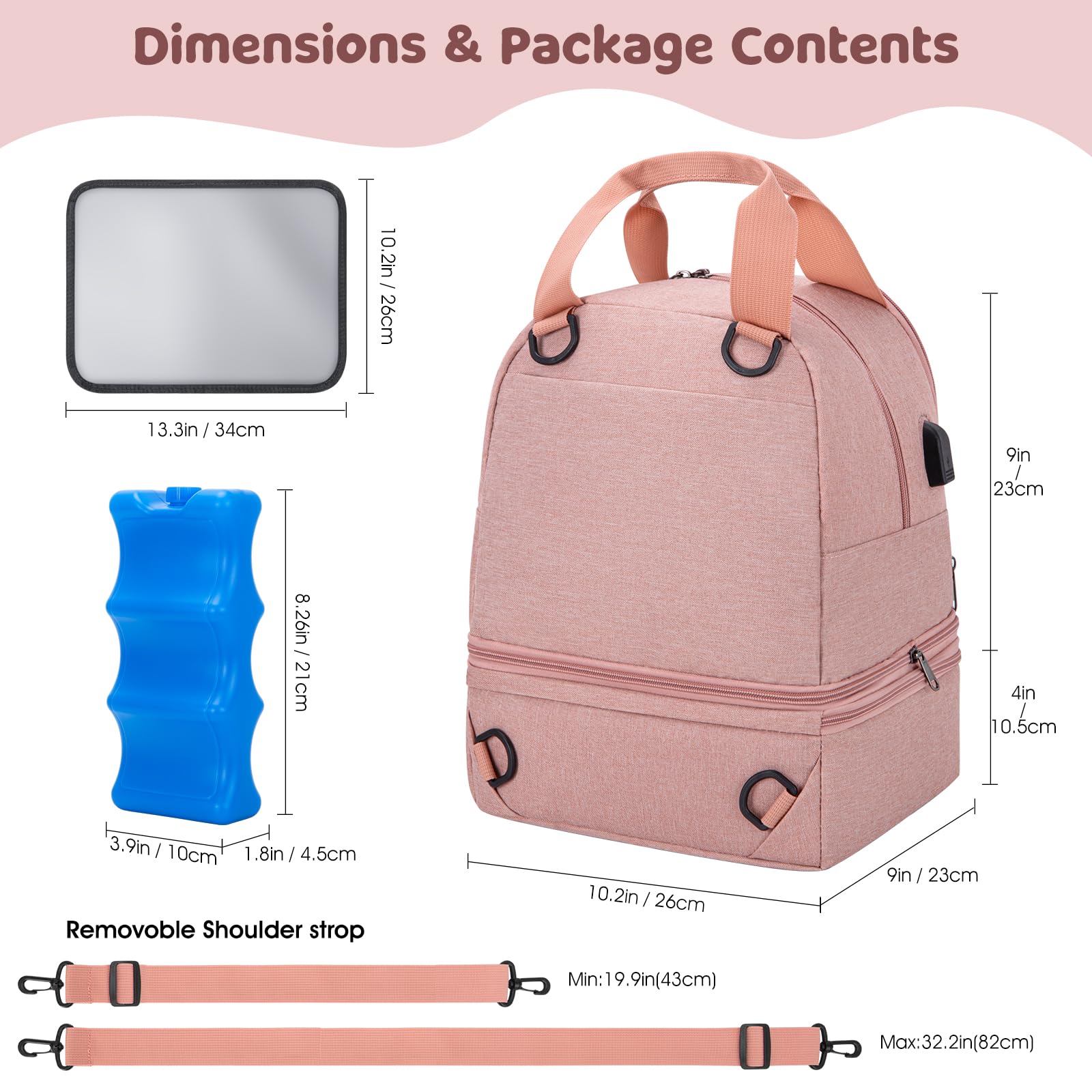 Stroller-friendly carry options make on-the-go pumping easier.
