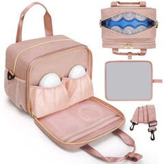 OCKLILY wearable breast pump bag with hands-free portability for on-the-go pumping