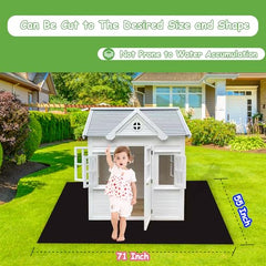 OCMML Outdoor Playhouse Mat waterproof backing blocks moisture outdoors