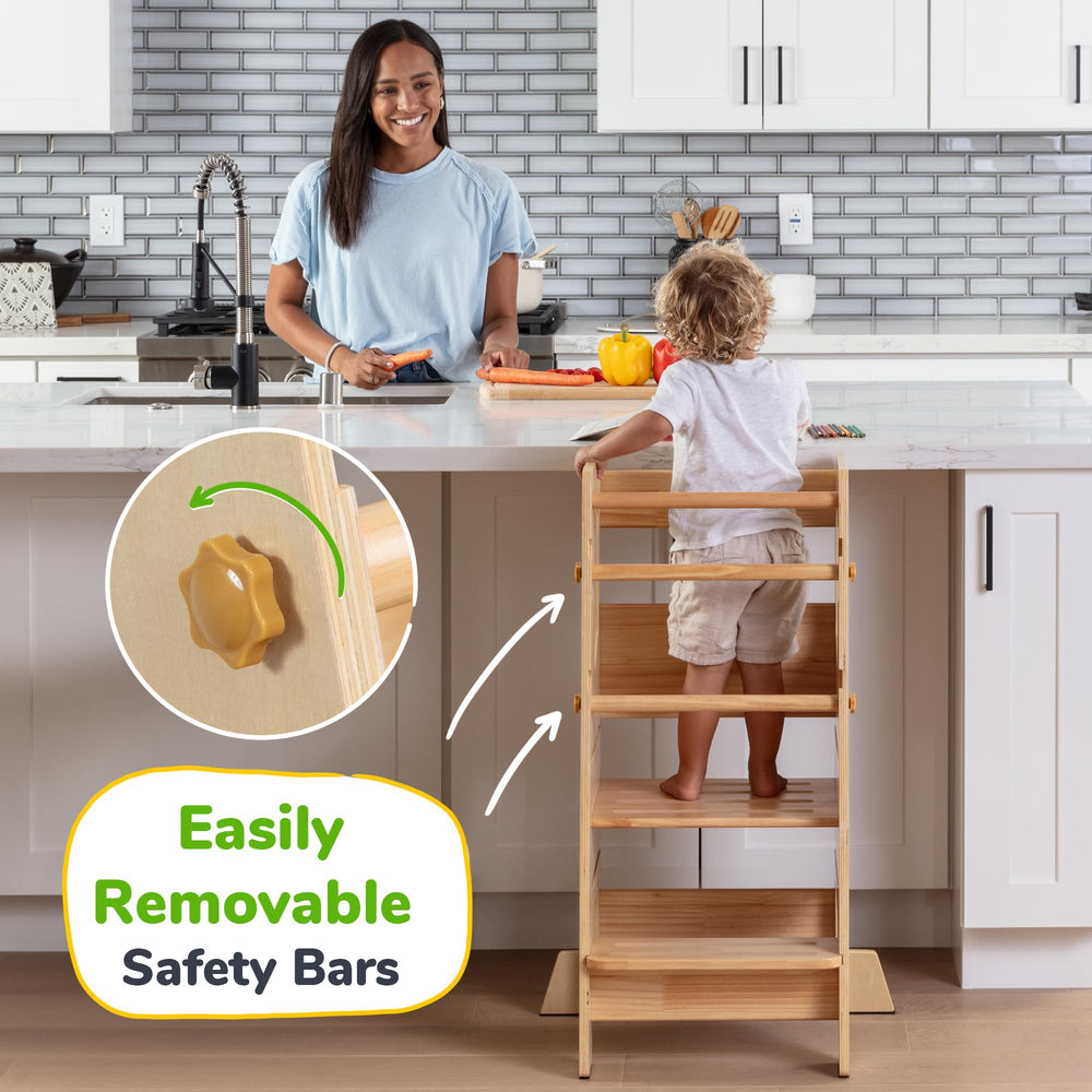 OCODILE non-slip steps keep little climbers secure during everyday tasks.