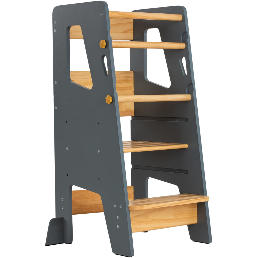 OCODILE Toddler Standing Tower with adjustable platform supports growing independence in the kitchen
