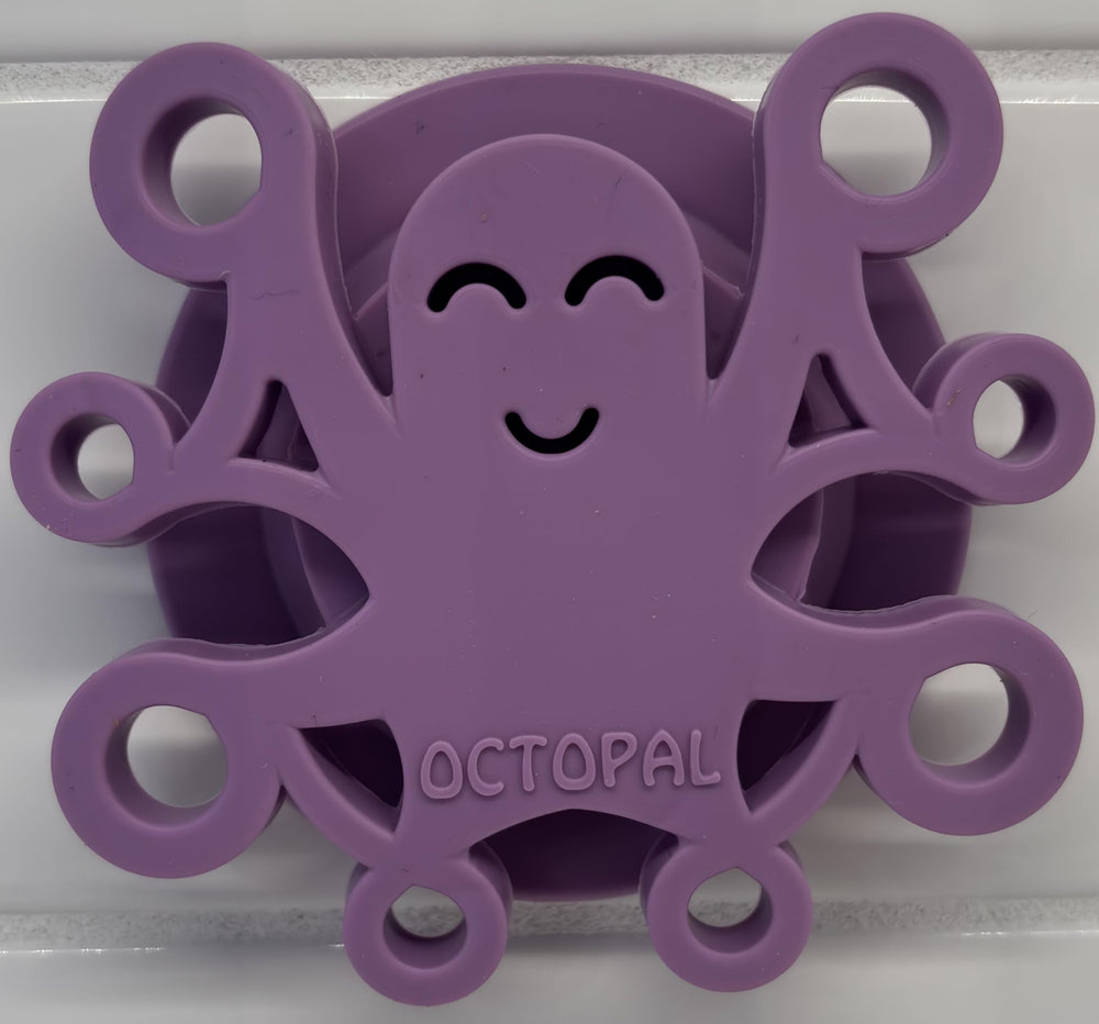 Octopal silicone tether straps attach to spoons and cups for easy dining.