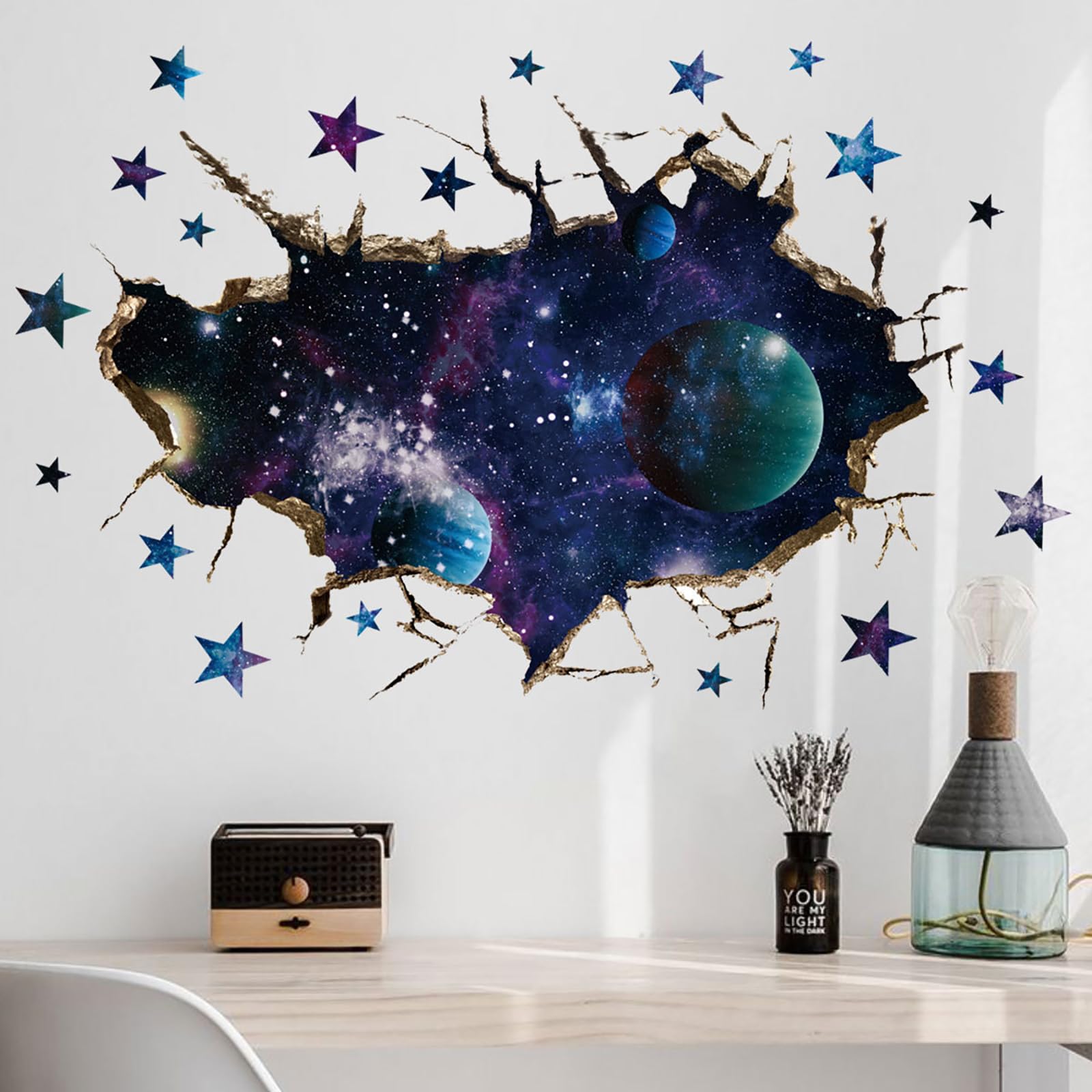 OCXEQJX durable PVC wall stickers resist wear and moisture.