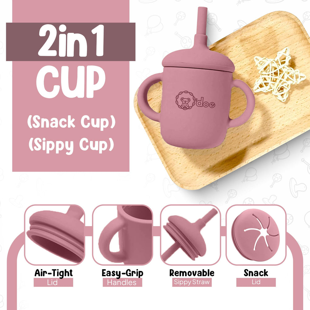 O'doe baby bib with catcher helps keep outfits clean during meals.