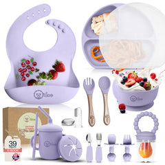 O'doe 17-piece feeding set display for versatile mealtimes