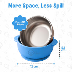 odoe non-slip silicone exterior keeps the bowl steady during meals
