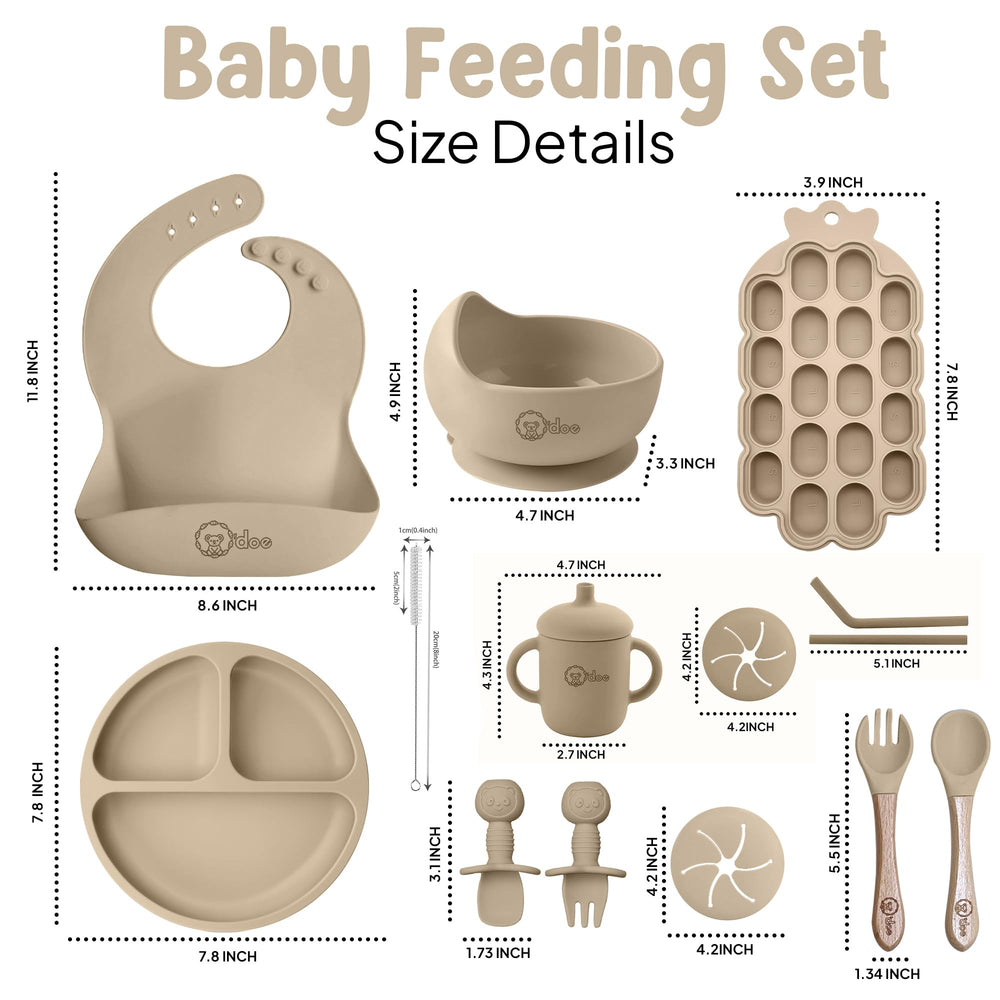 O'doe silicone bowl with suction stays put during meals.