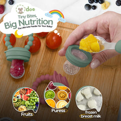 O'doe BPA-free silicone materials emphasize safe infant feeding.