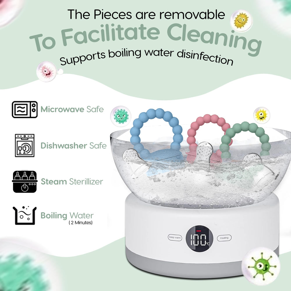 O'doe ergonomic feeder fits tiny hands for comfortable use.