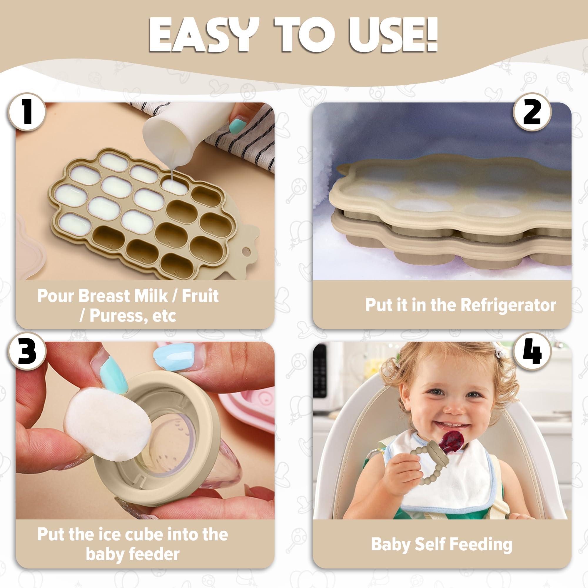 O'doe fruit feeder provides safe snacks for little hands.