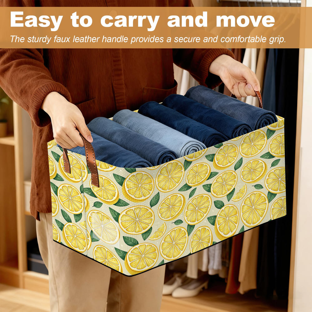 Oeaskly lemon storage bin for pantry dry goods storage