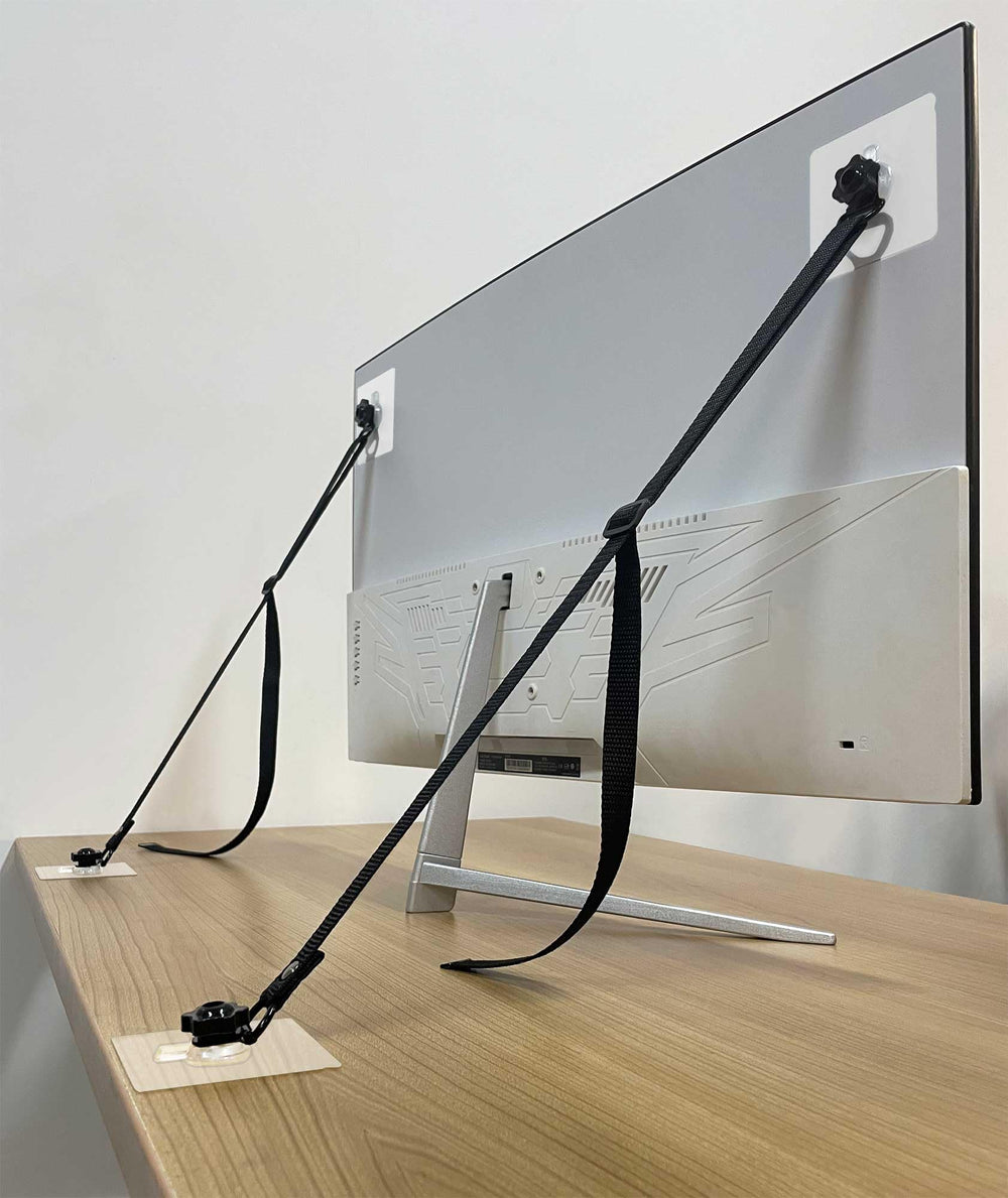 OeckuXIY TV safety strap anchors a large screen to prevent tipping