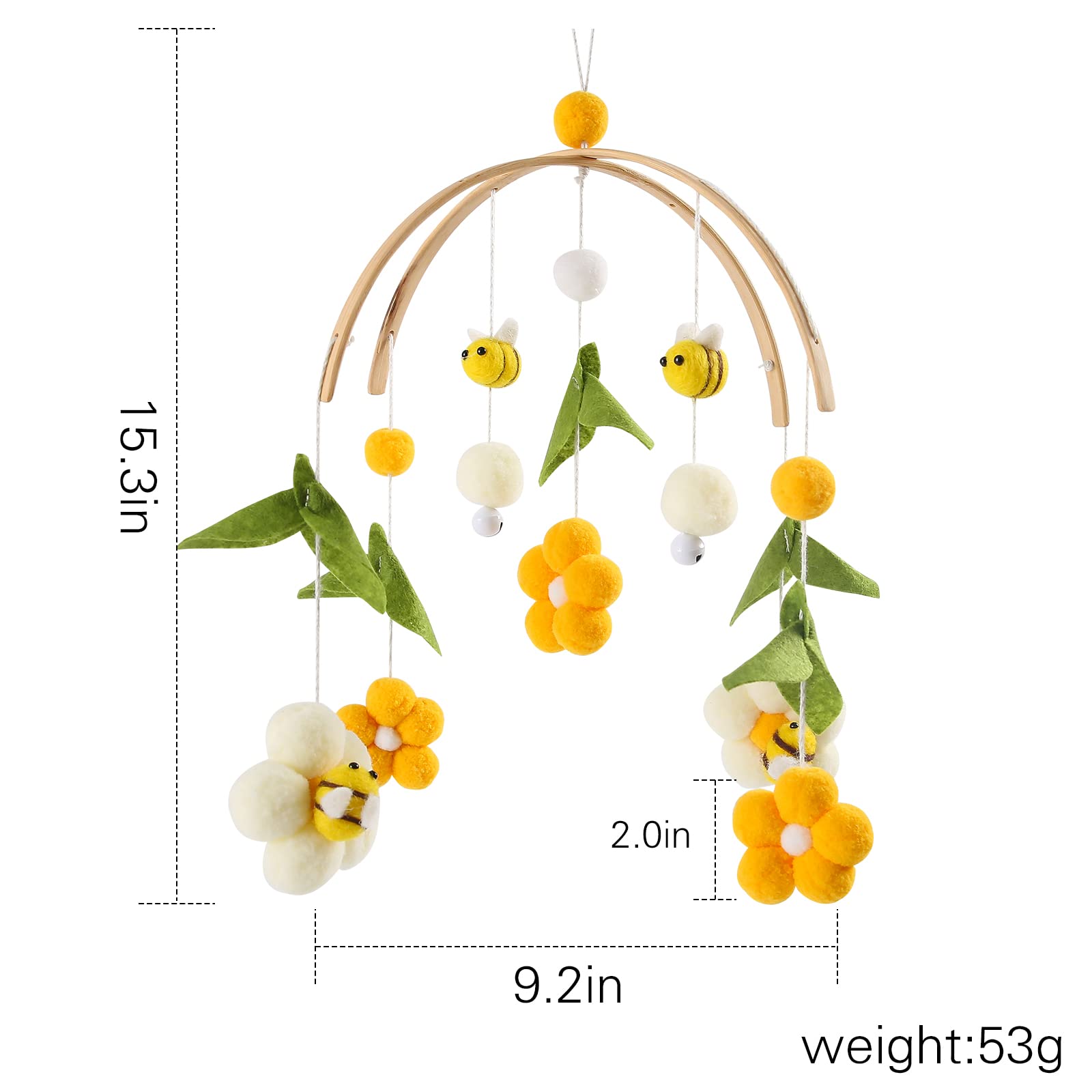OESSUF hanging nursery decor adds charming ambiance to the infant space.