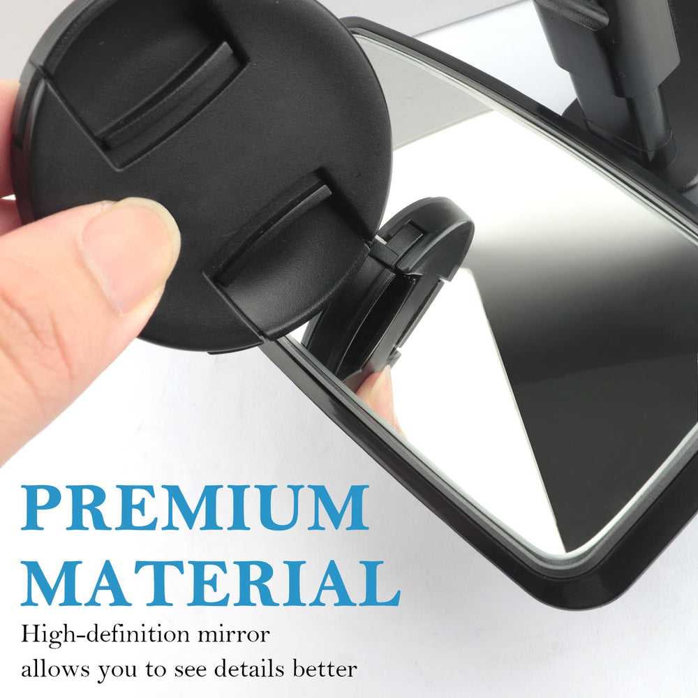 OFBAND wide-view curved mirror reduces blind spots for safer driving visibility.