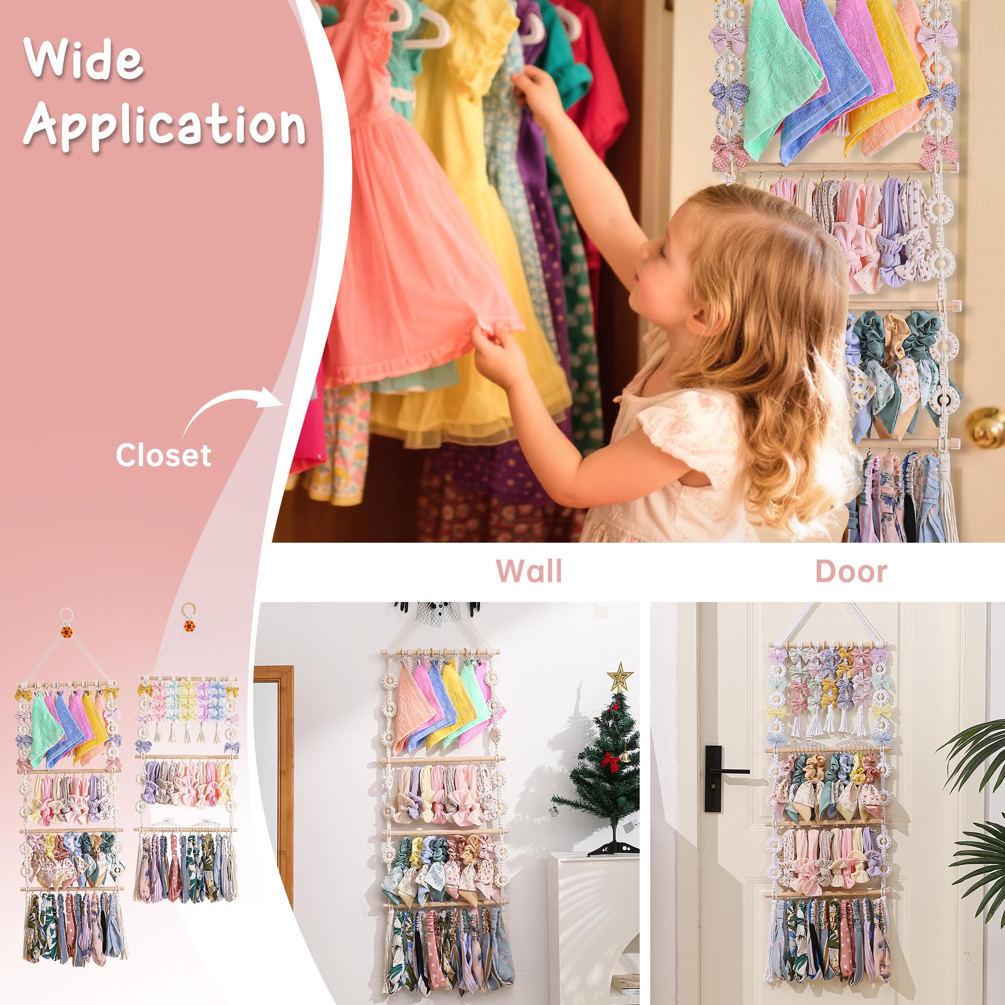 Officentra boho bow hanger makes a practical baby gift and room decor.