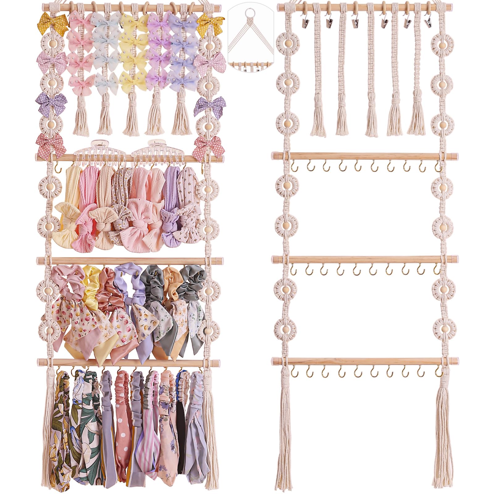 Officentra bows organizer wall mount keeps multiple bows neatly displayed and accessible.