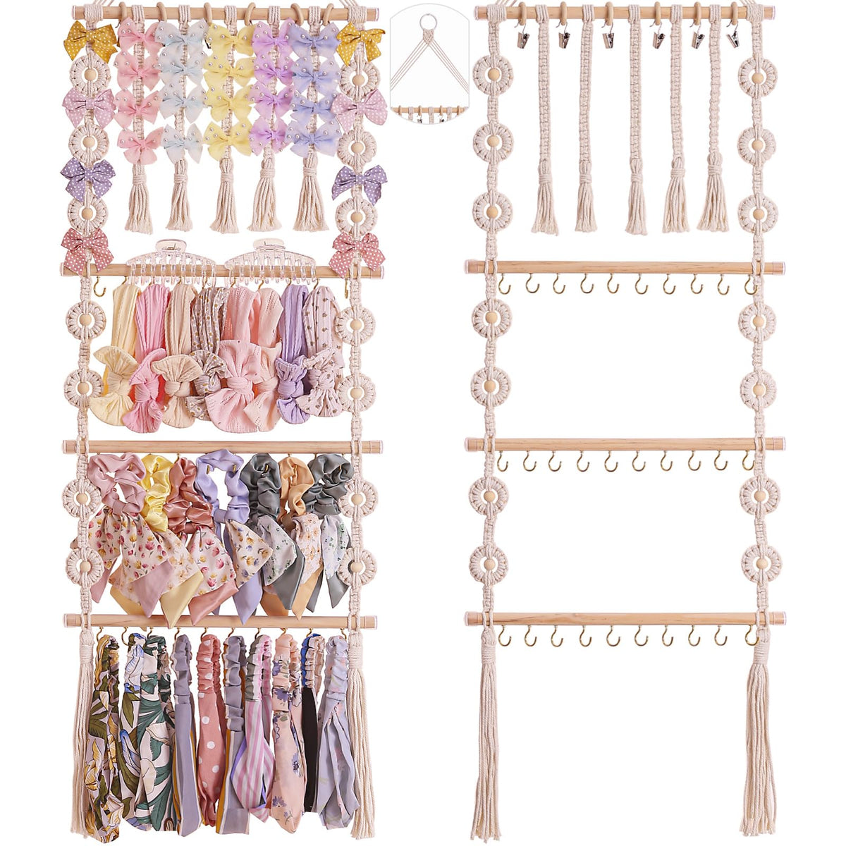 Officentra bows organizer wall mount keeps multiple bows neatly displayed and accessible.