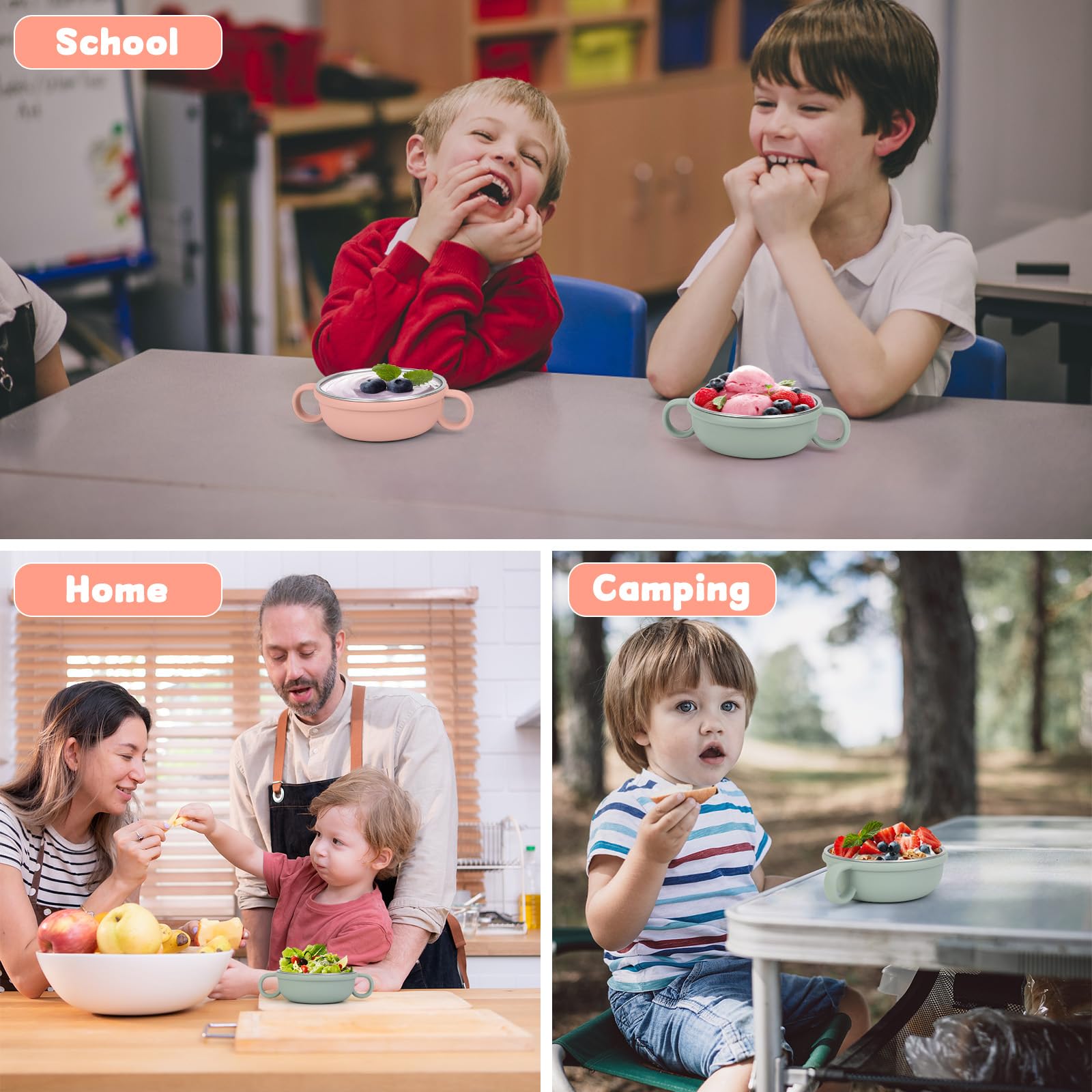 OFFKITSLY dishwasher-safe bowls for simple cleanup after meals.