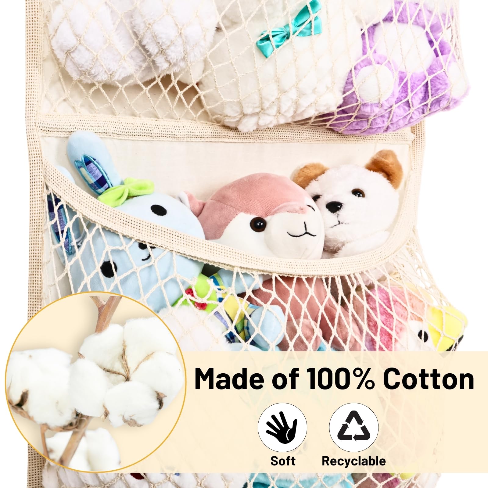 Ofiray-home door-hanging storage saves floor space in nursery.