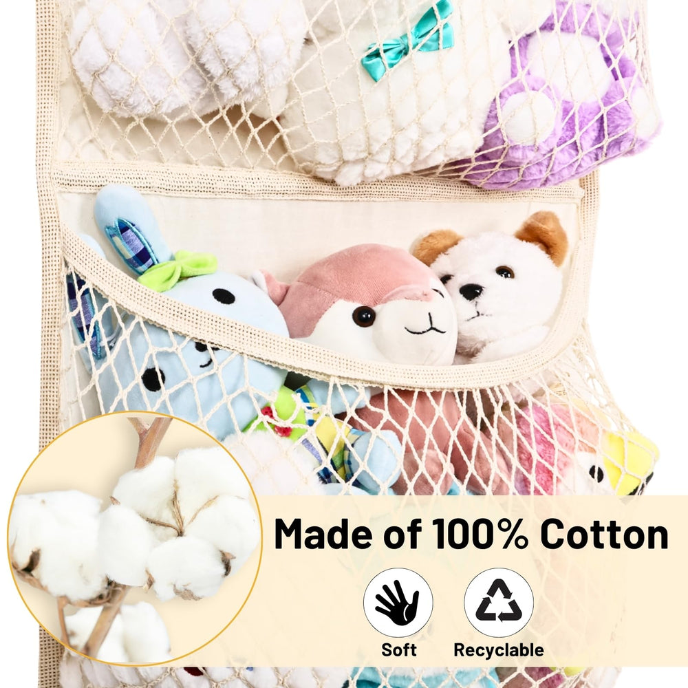 Ofiray-home plush organizer helps teach kids tidy habits through visible organization.