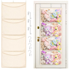 Ofiray-home wide over-the-door stuffed animal storage keeps plush toys neatly accessible.