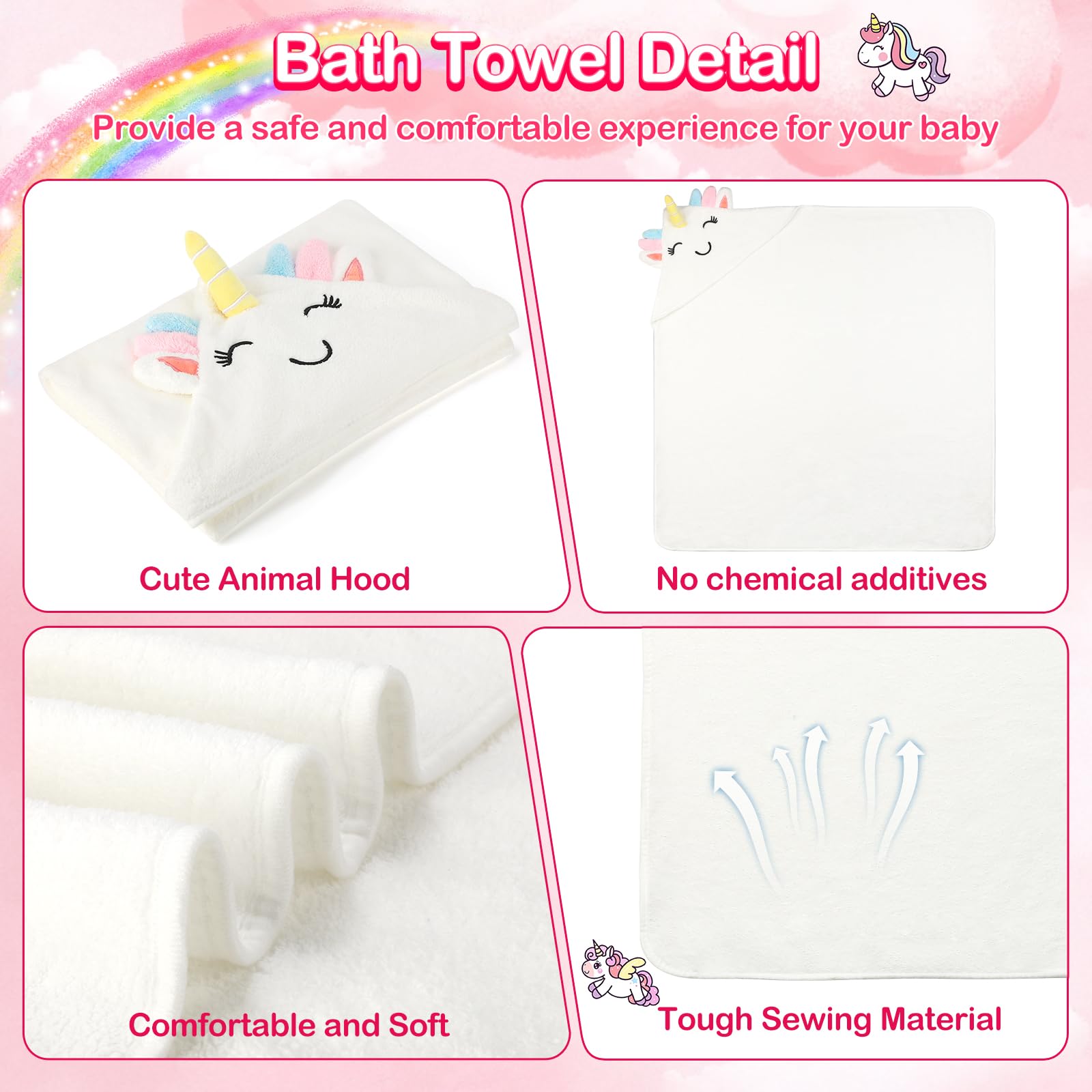 OFUSUY towels feature durable stitching for long-lasting softness.