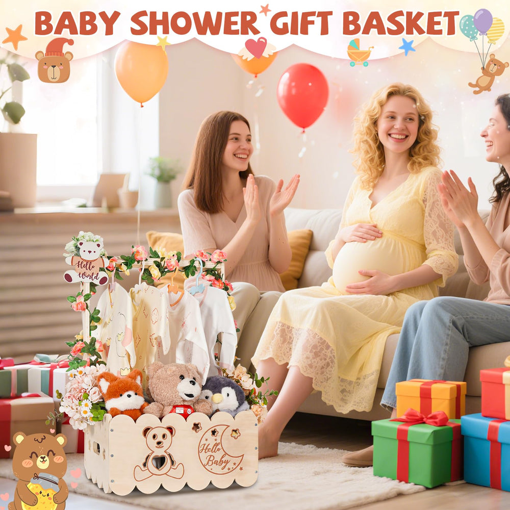 OFUSUY ready-to-use gift basket idea for baby showers and housewarmings.