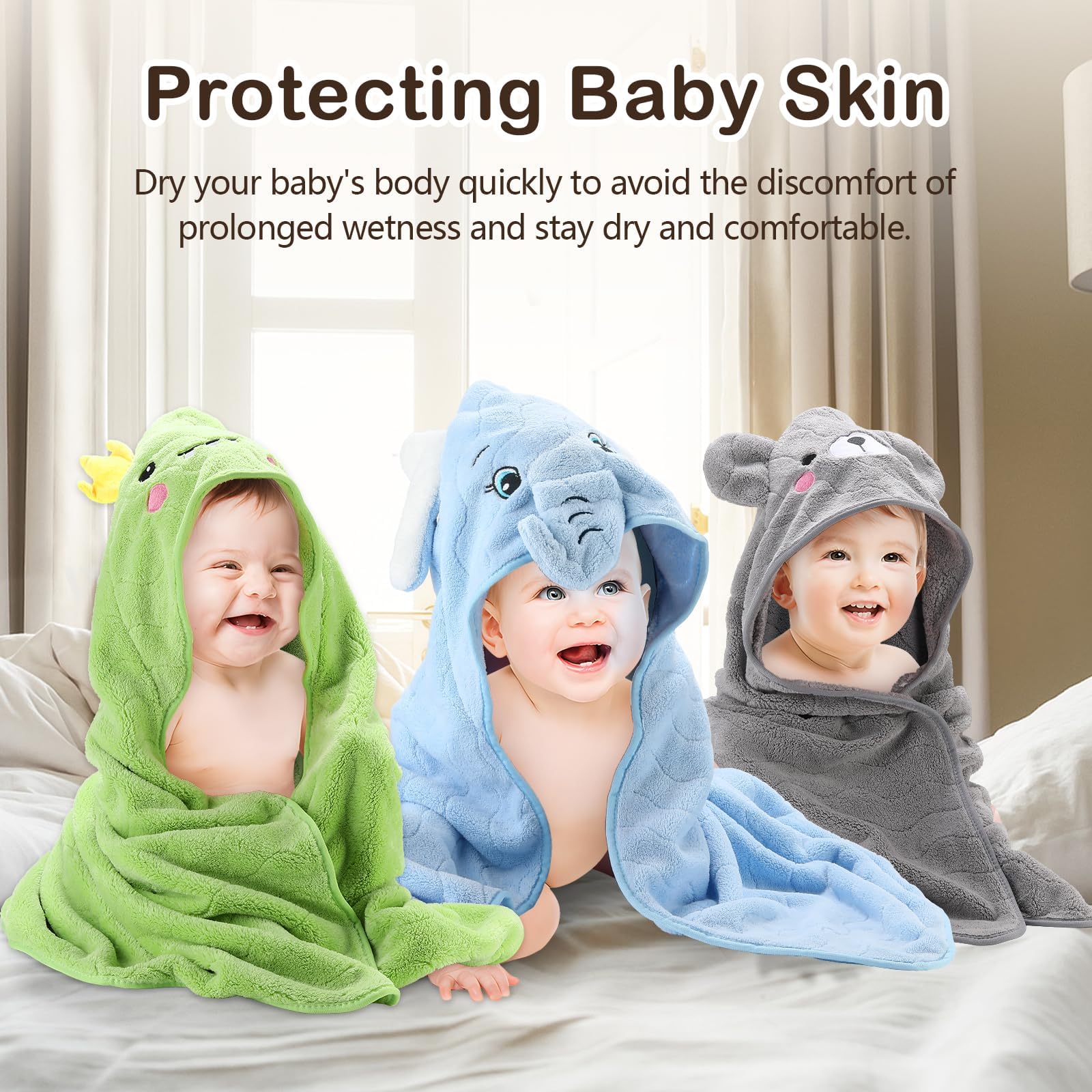 OFUSUY washcloths set, versatile bath companions for babies