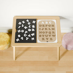 Ogears Flisat Trofast Inserts showcase alphabet board on a durable play surface.