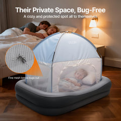 OGERY toddler bed with 4-sided bumpers keeps little ones safe during sleep.