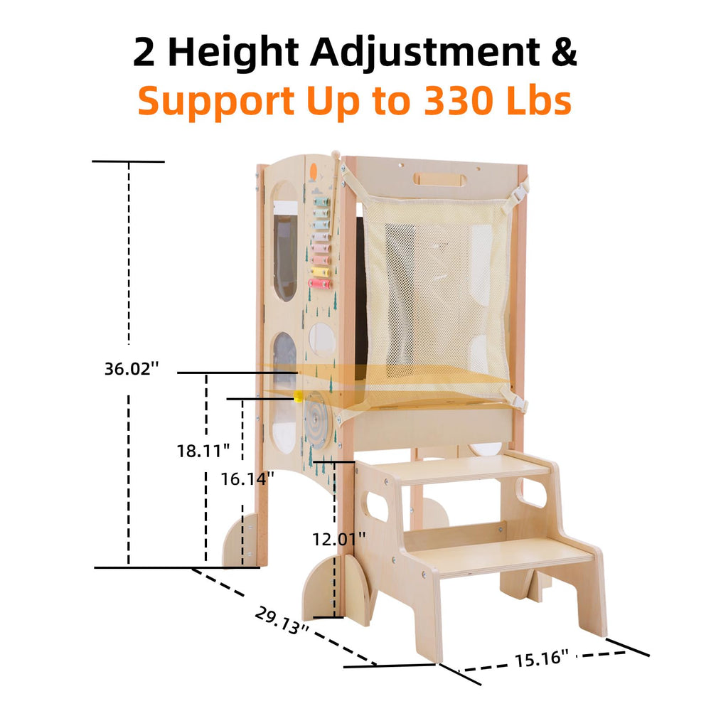 OgiOgi adjustable-height stool grows with your child.