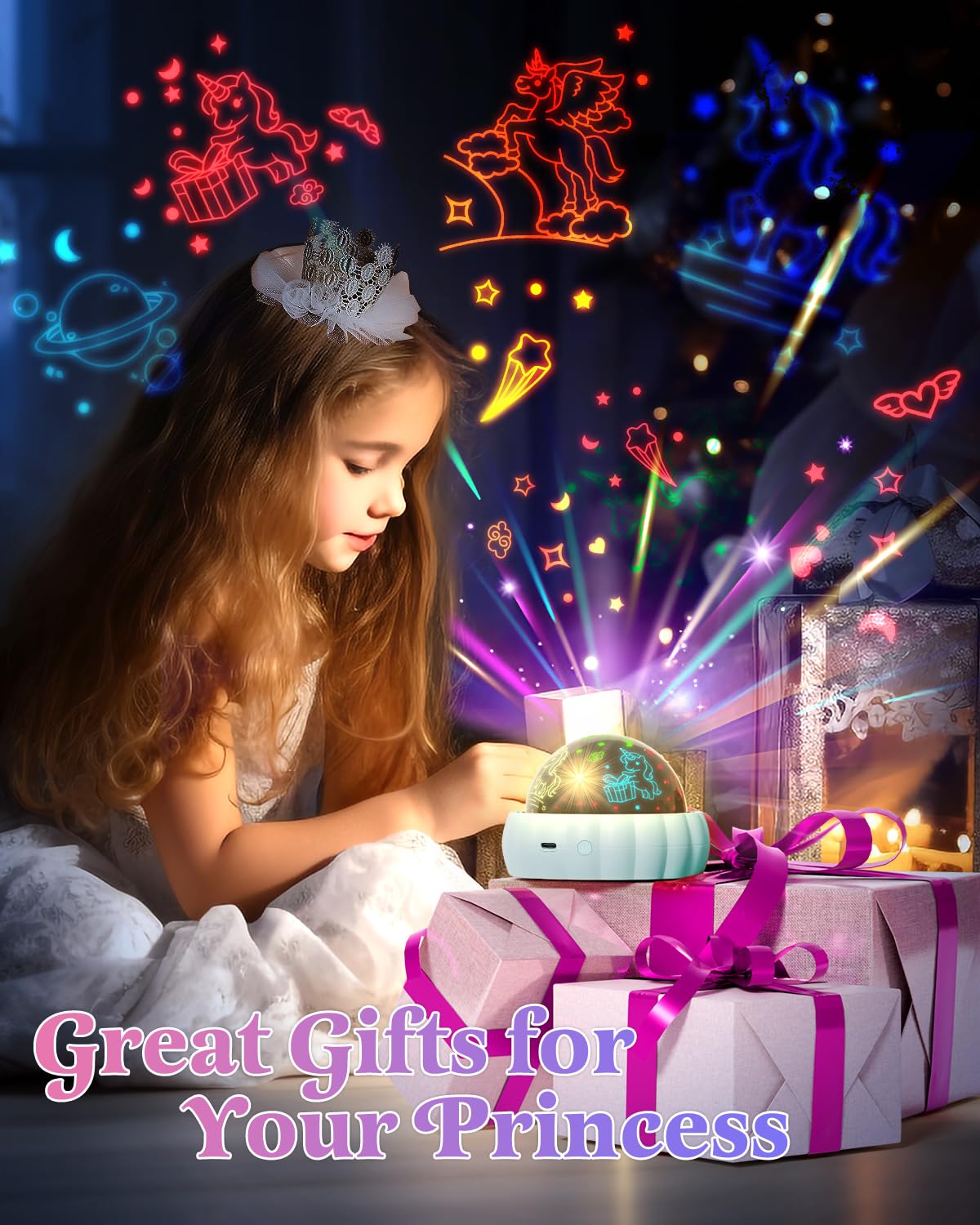 Oharsea Star Projector fits kid's rooms as a charming decorative piece.