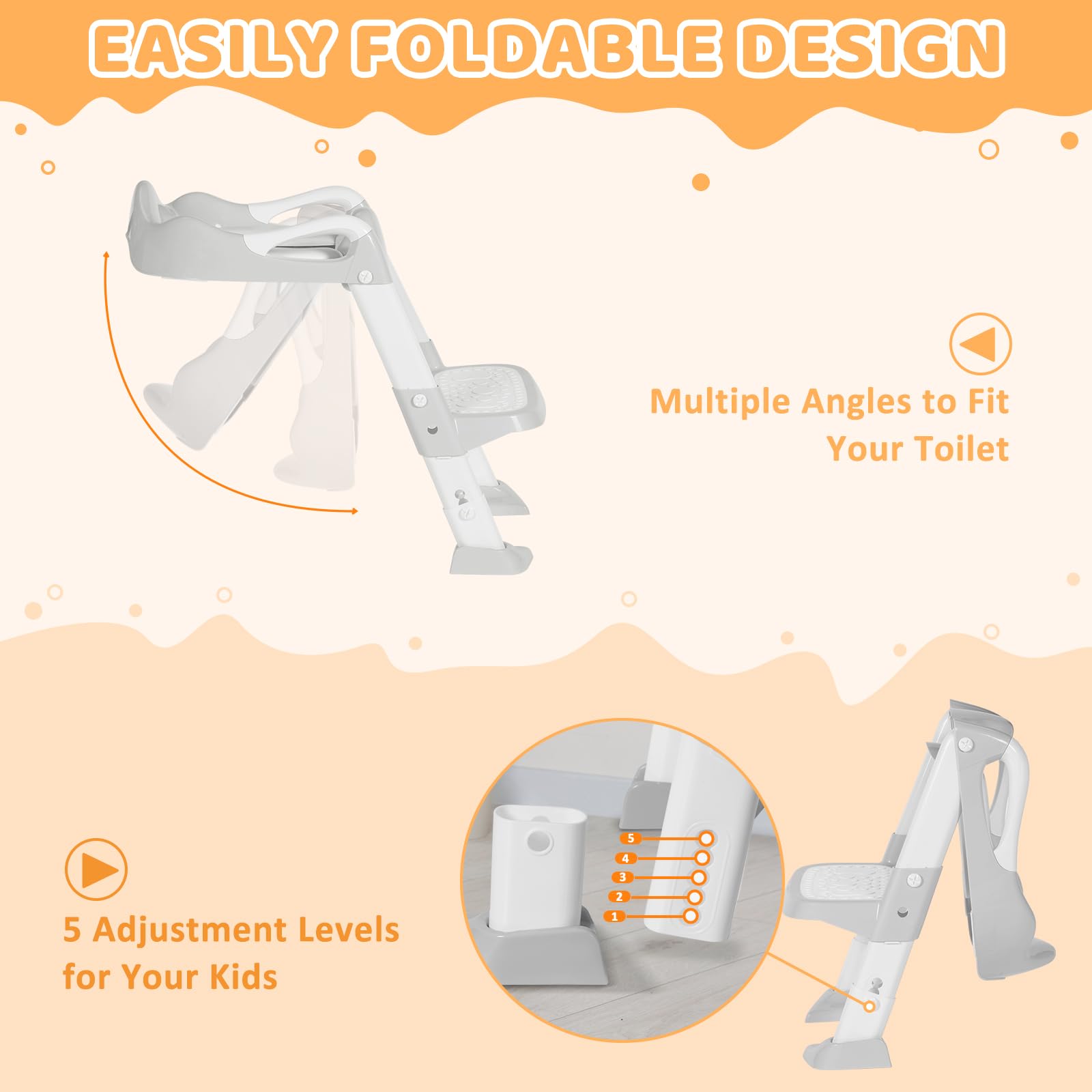 OHKIDS ergonomic handles and backrest—supports confident climbing and seating.