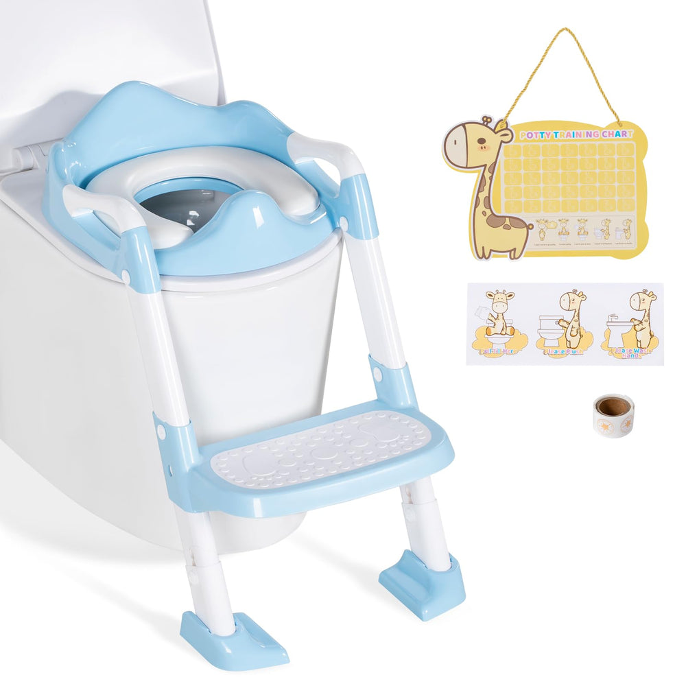 OHKIDS potty training seat front view highlights sturdy construction for secure toddler sitting.