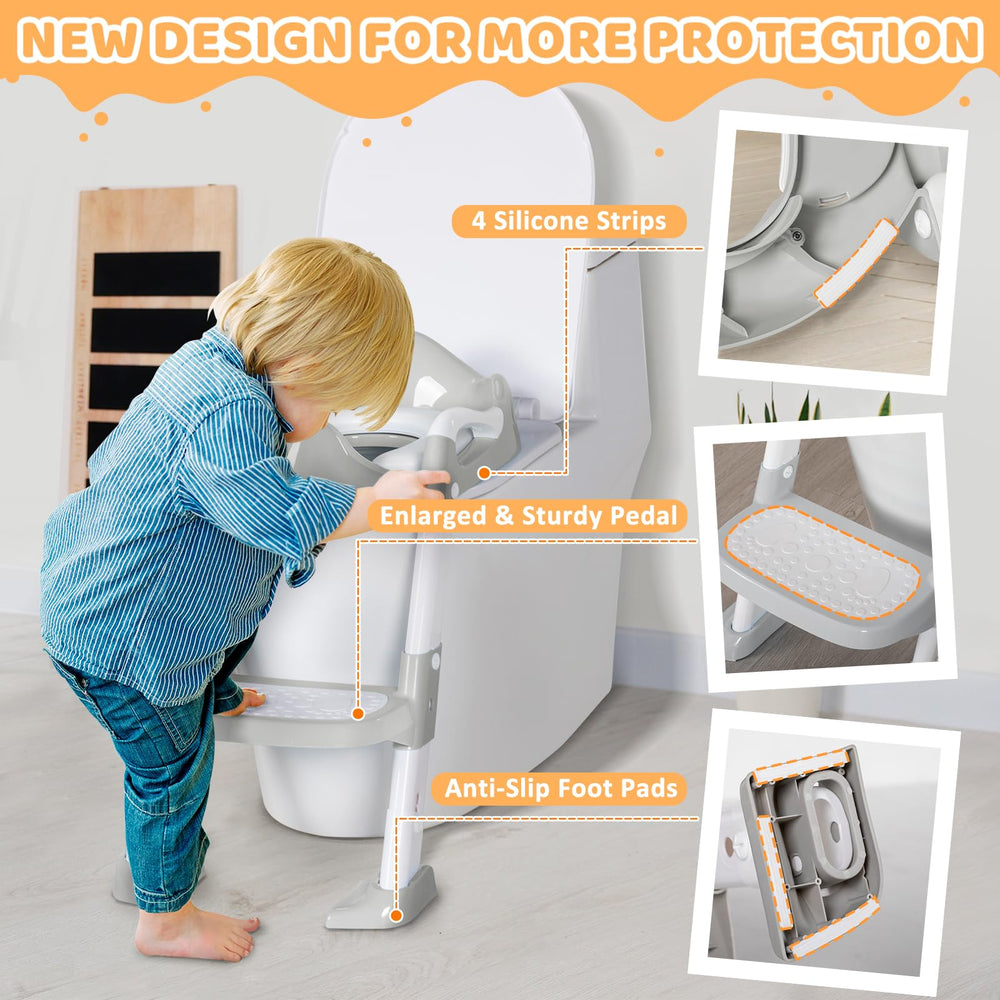 OHKIDS splash guard—removable, helps minimize spills during training.