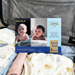 OHLALA Diapers Size 6 with a stretchy high-waist band for comfort.