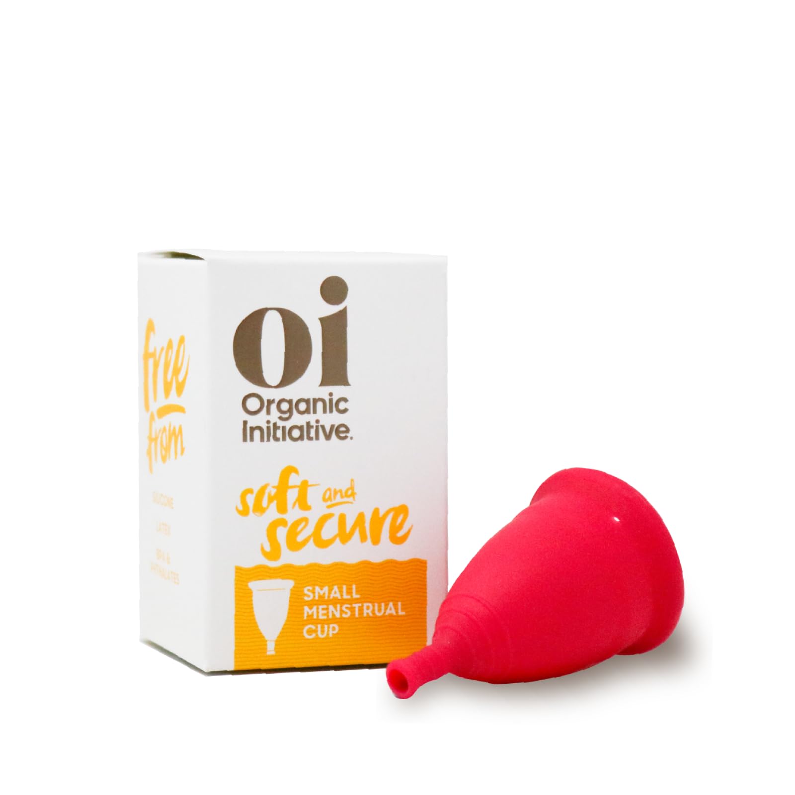 Oi Cup small size slim-fit insertion ease for comfortable, leak-free wear.