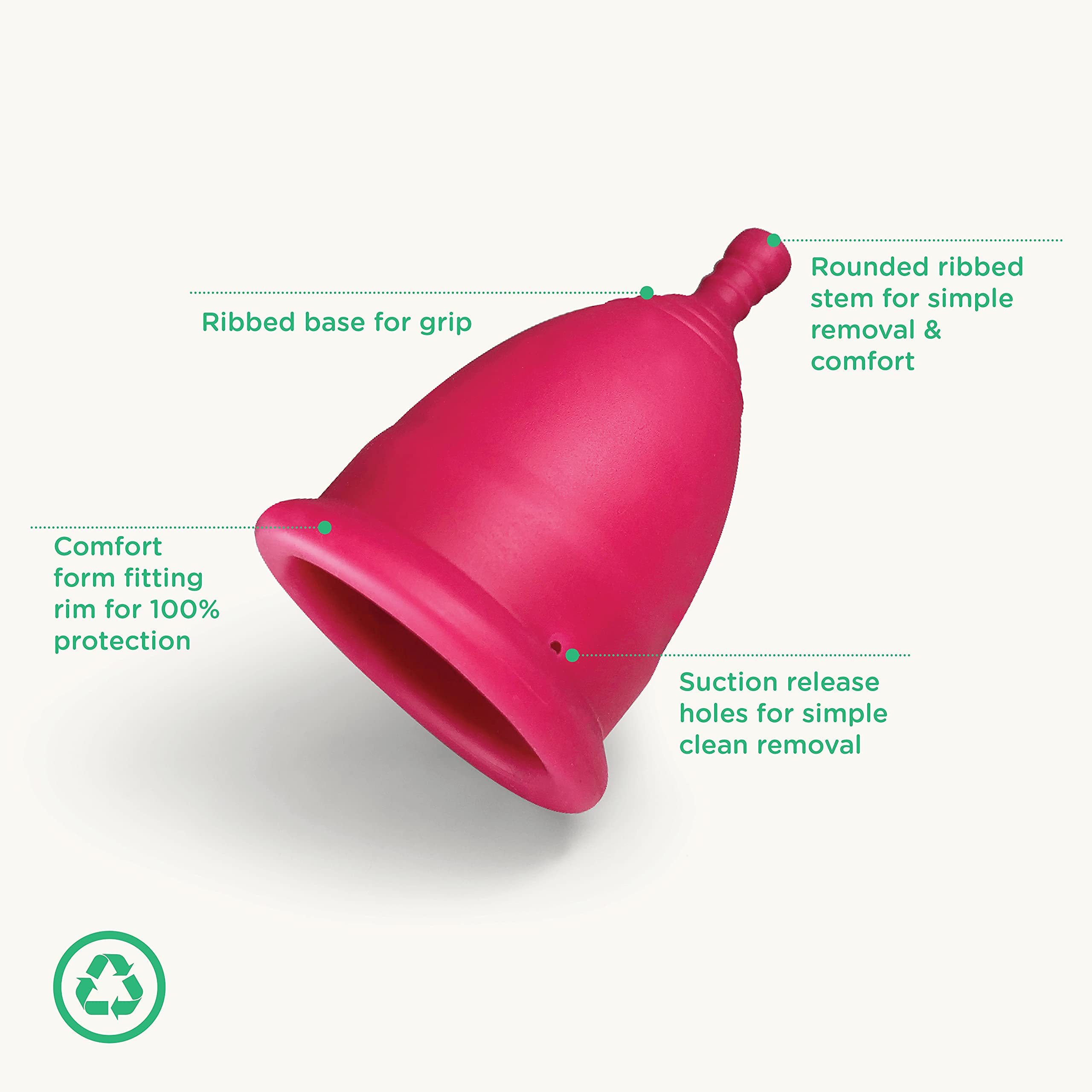 Oi Cup worn for eight hours shows comfortable all-day protection.