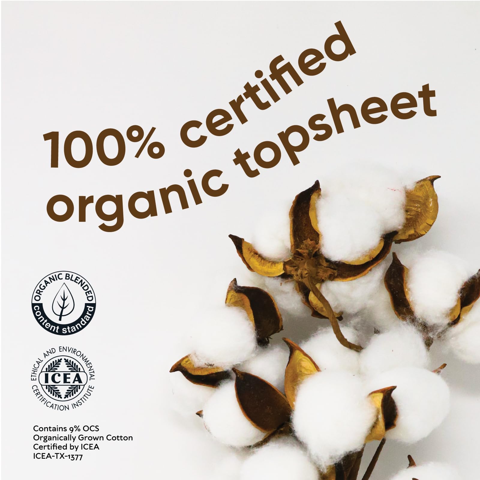 Oi Organic Initiative liner discreet design keeps odors low while you stay fresh.