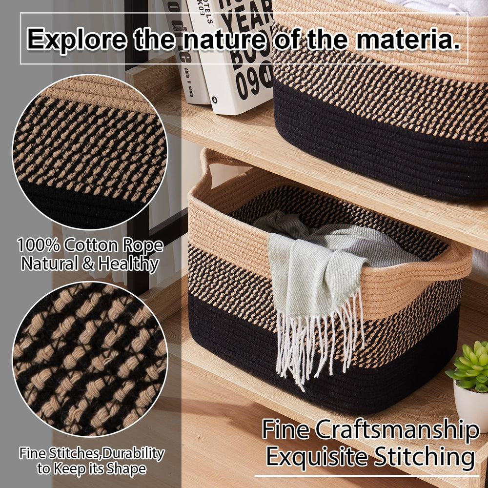 OIAHOMY basket features built-in handles for easy portability.