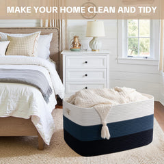 OIAHOMY basket in living room or nursery adds decorative organization