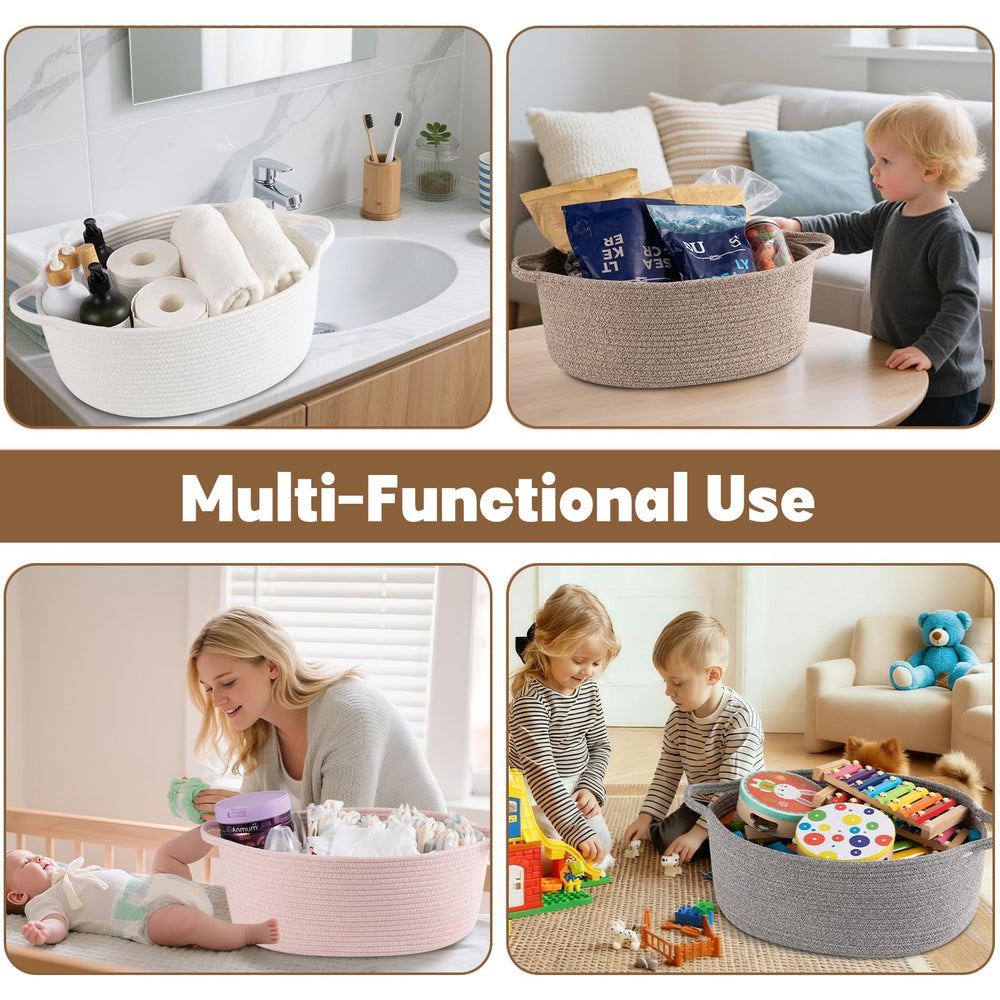 OIAHOMY basket with sturdy handles for portability